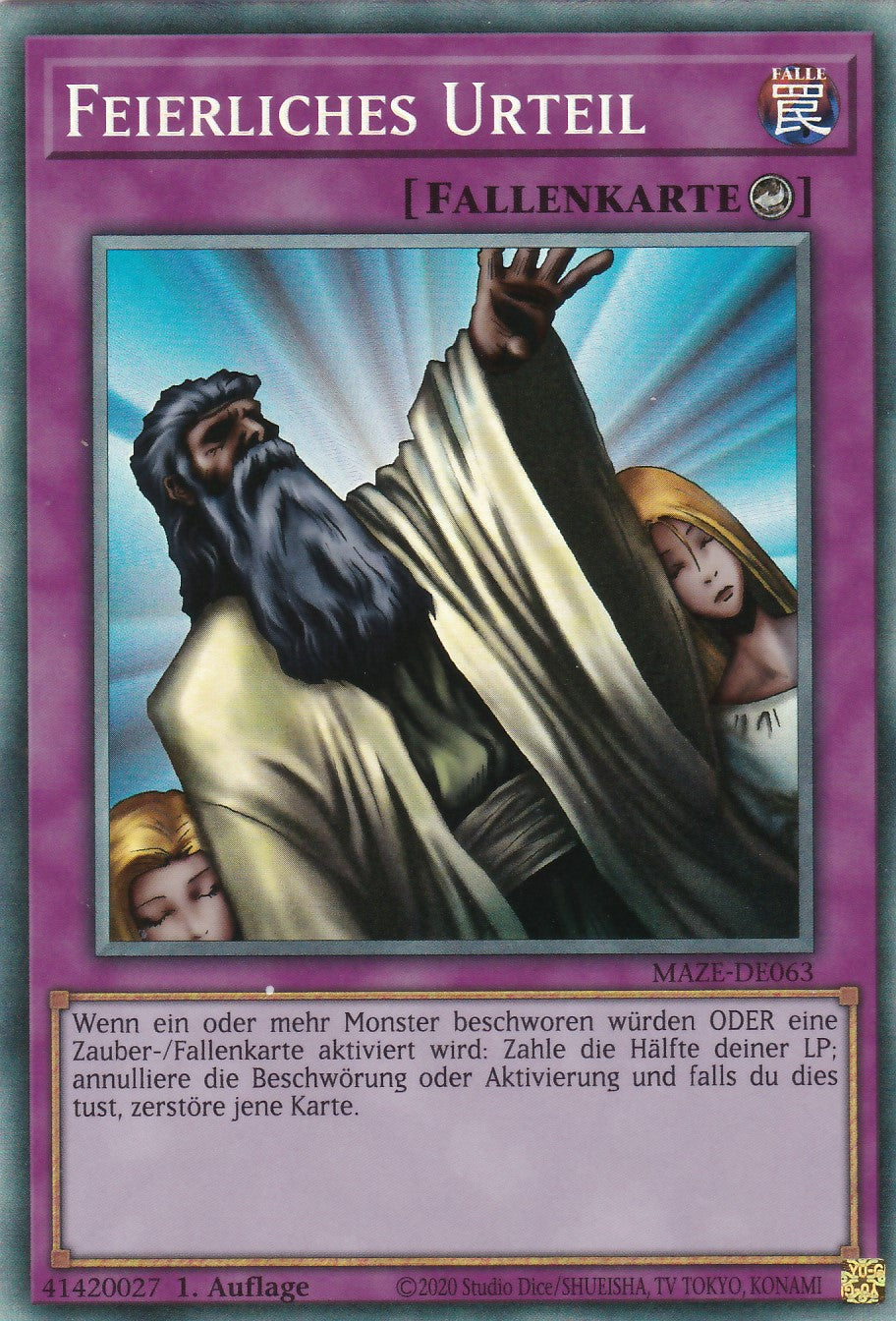 MAZE-DE063 - Feierliches Urteil - Collectors Rare - Deutsch - Maze of Memories - 1. Auflage