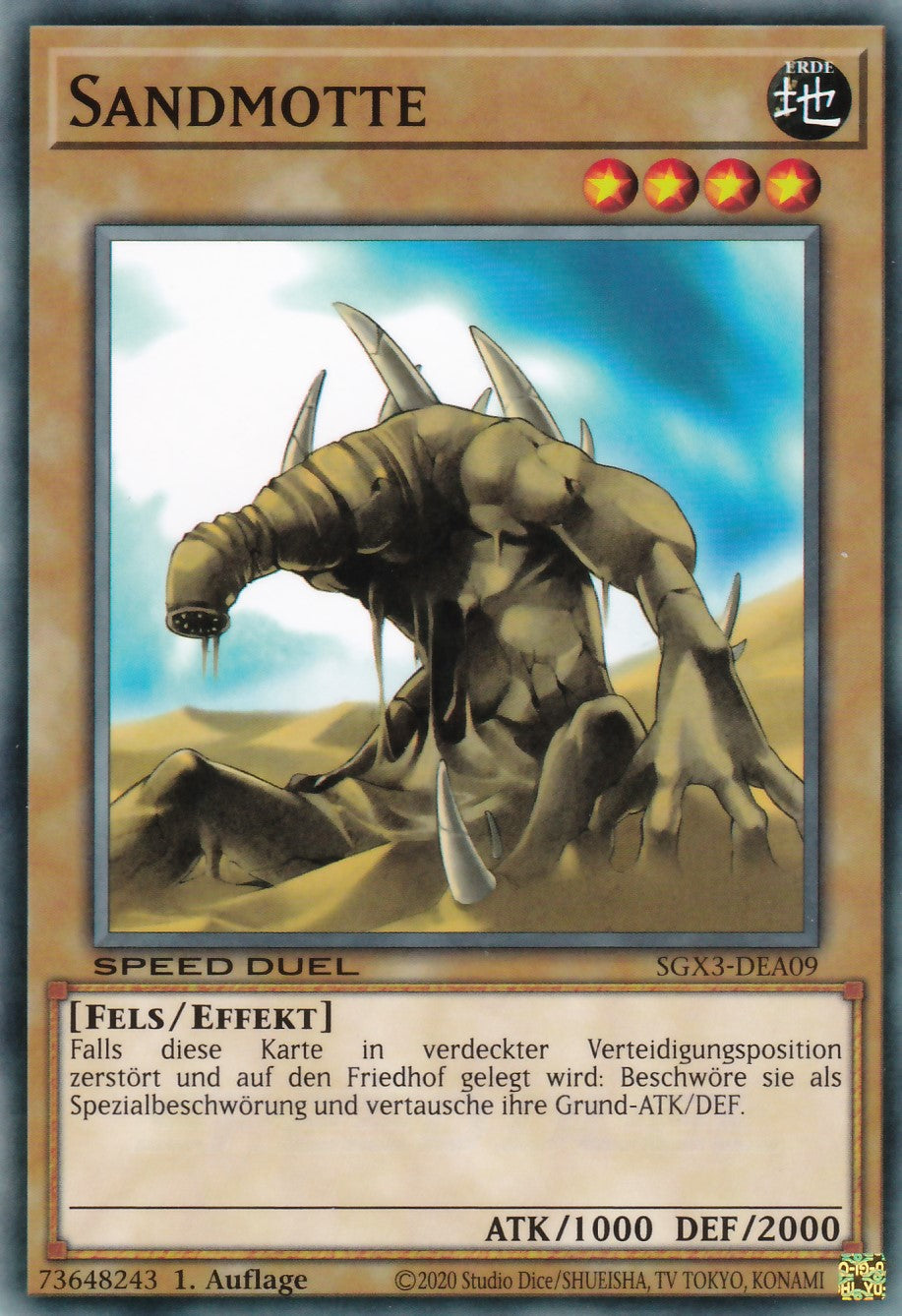 Sandmotte - SGX3-DEA09 - Common - 1. Auflage - Deutsch - Speed Duel GX: Duelists of Shadows