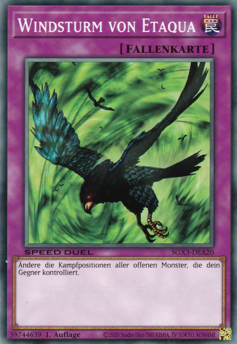 Windsturm von Etaqua - SGX3-DEA20 - Common - 1. Auflage - Deutsch - Speed Duel GX: Duelists of Shadows
