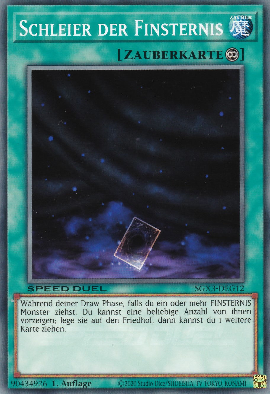 Schleier der Finsternis - SGX3-DEG12 - Common - 1. Auflage - Deutsch - Speed Duel GX: Duelists of Shadows