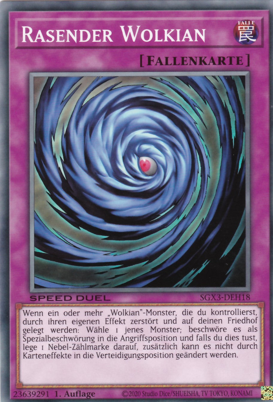 Rasender Wolkian - SGX3-DEH18 - Common - 1. Auflage - Deutsch - Speed Duel GX: Duelists of Shadows