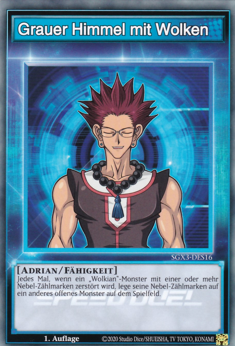 Grauer Himmel mit Wolken - SGX3-DES16 - Common - 1. Auflage - Deutsch - Speed Duel GX: Duelists of Shadows