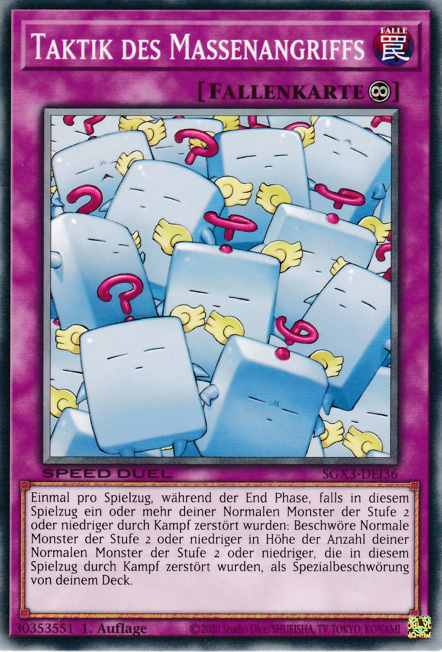 Taktik des Massenangriffs - SGX3-DEI36 - Common - 1. Auflage - Deutsch - Speed Duel GX: Duelists of Shadows