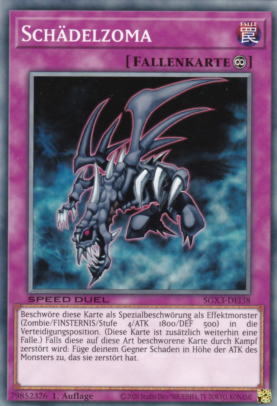 Schädelzoma - SGX3-DEI38 - Common - 1. Auflage - Deutsch - Speed Duel GX: Duelists of Shadows