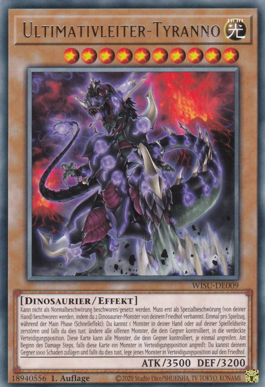WISU-DE009 - Ultimativleiter-Tyranno - Rare - Deutsch - 1. Auflage Near Mint - Einzelkarte aus Wild Survivors