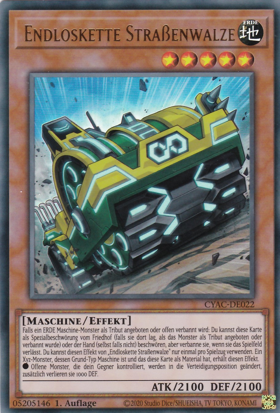 CYAC-DE022 - Endloskette Straßenwalze - Ultra Rare - Deutsch - Cyberstorm Access - 1. Auflage