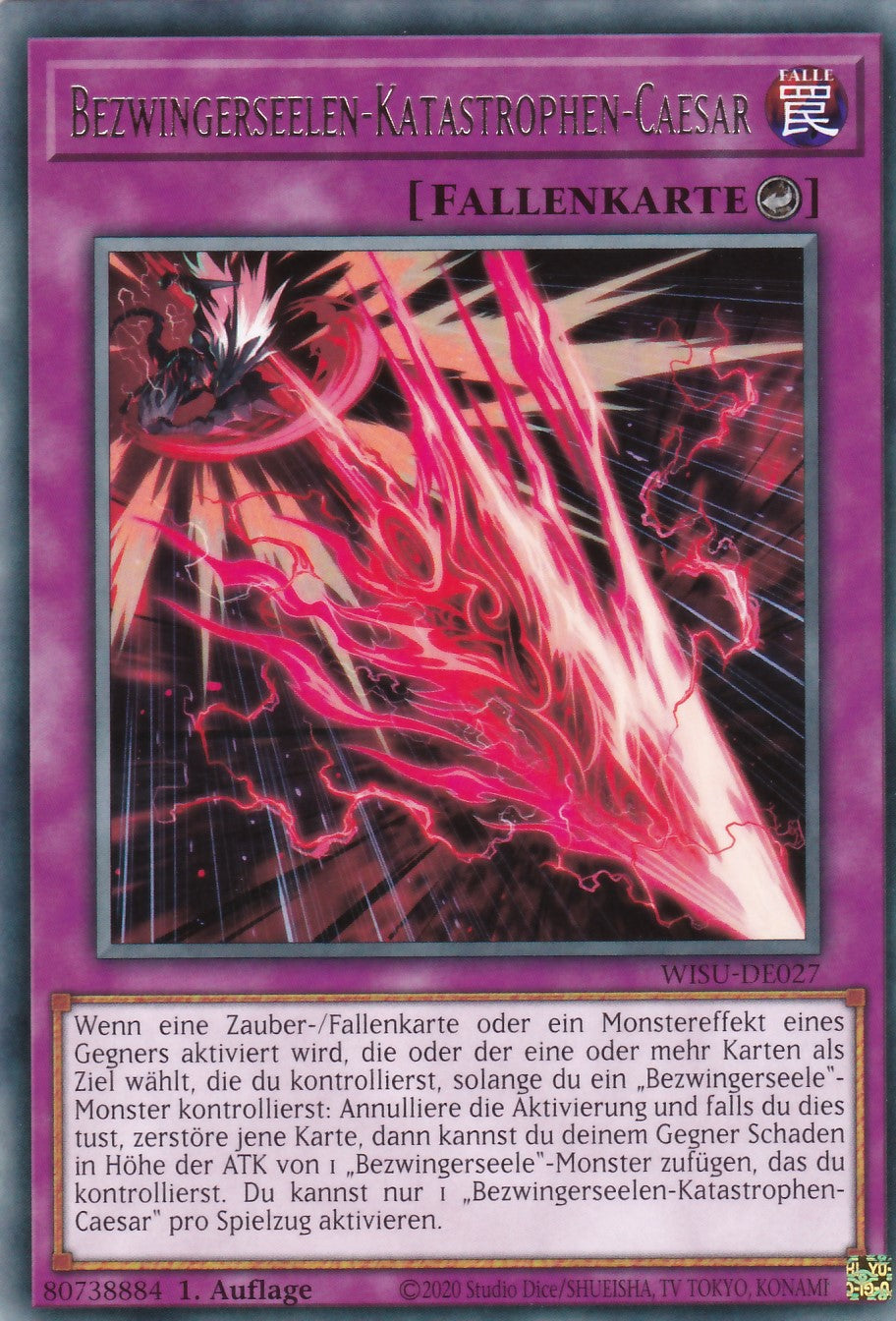 WISU-DE027 - Bezwingerseelen-Katastrophen-Caesar - Rare - Deutsch - 1. Auflage Near Mint - Einzelkarte aus Wild Survivors