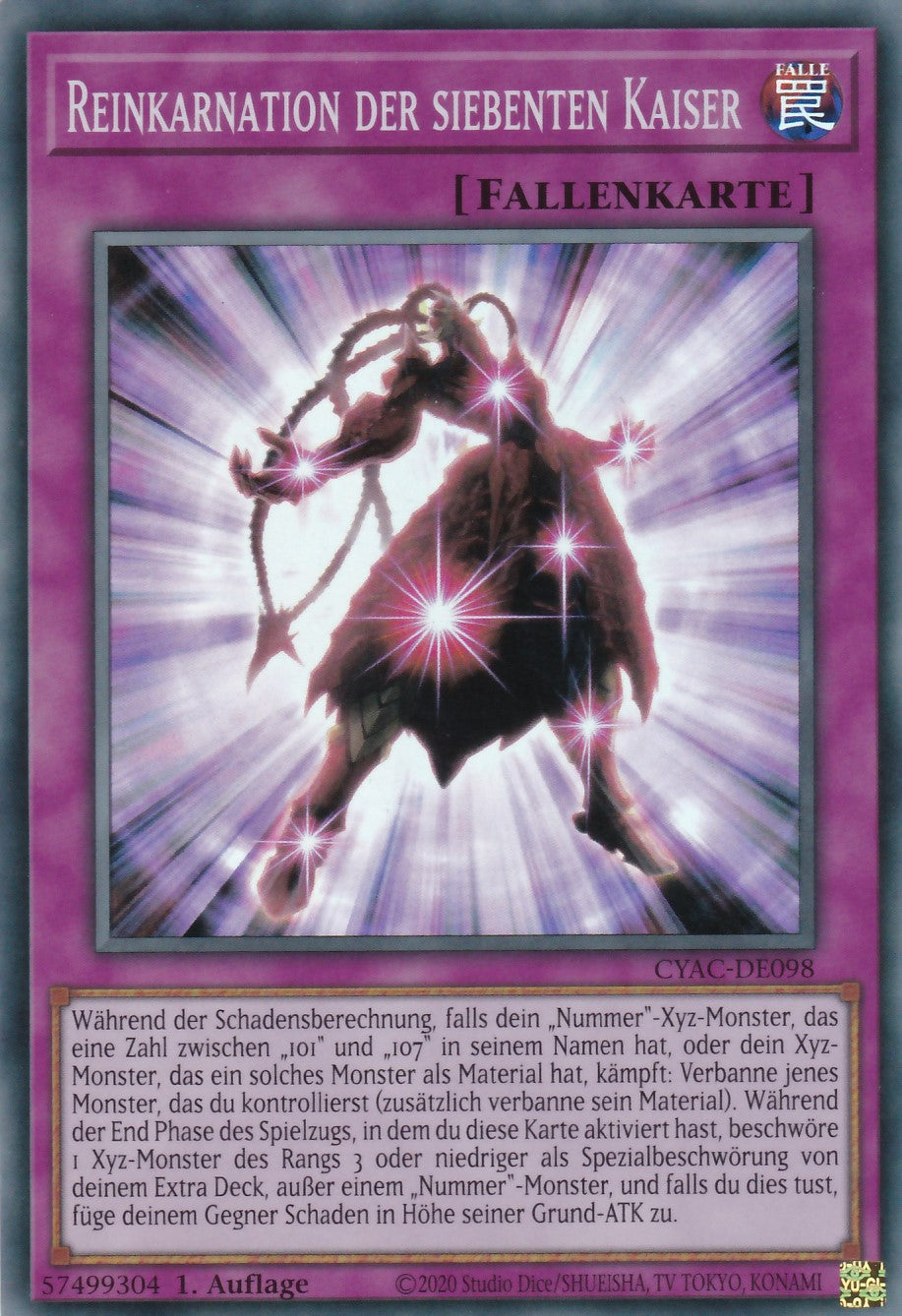 CYAC-DE098 - Reinkarnation der siebenten Kaiser - Super Rare - Deutsch - Cyberstorm Access - 1. Auflage
