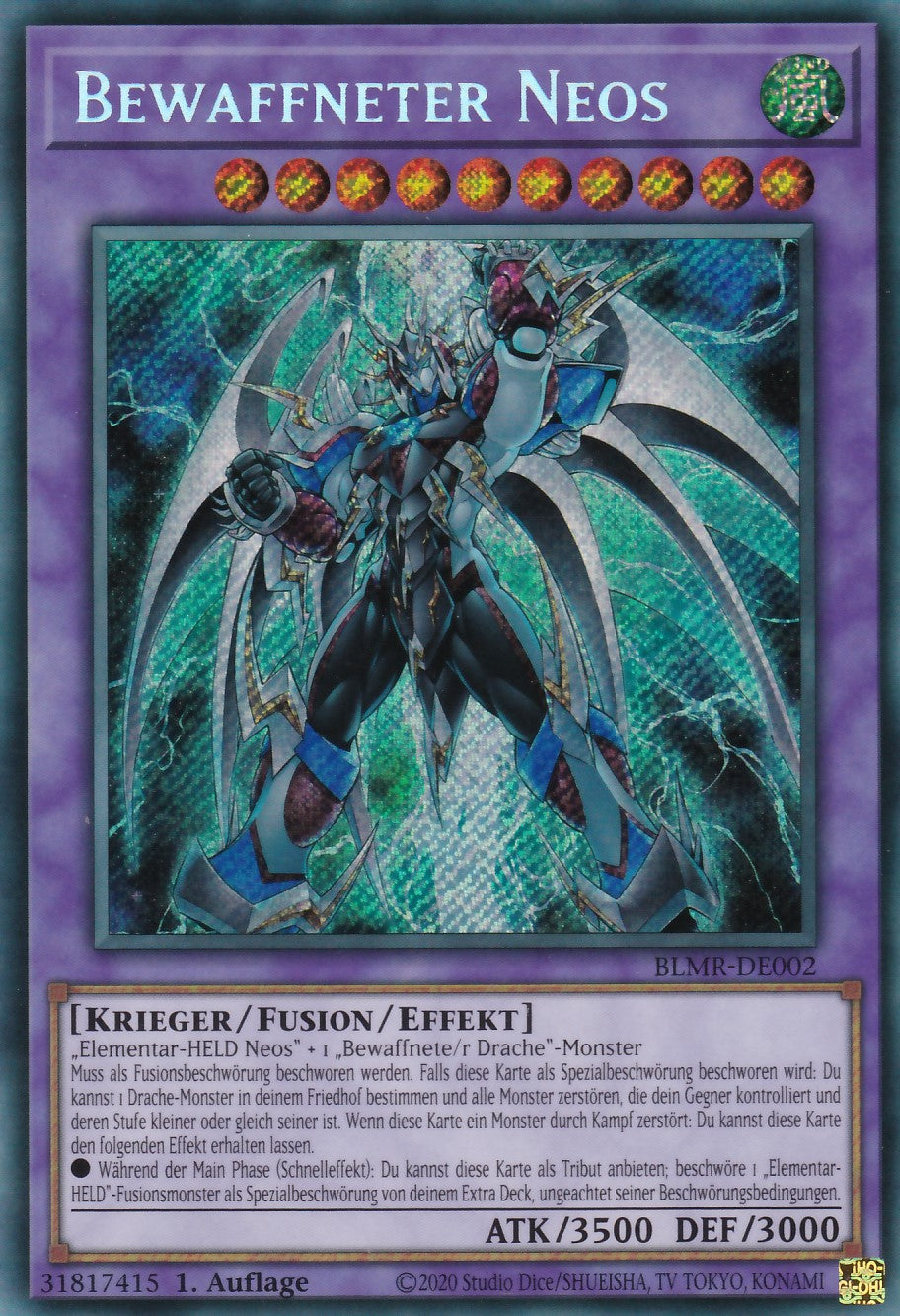 BLMR-DE002 - Bewaffneter Neos - Secret Rare - Deutsch - Battles of Legend Monstrous Revenge