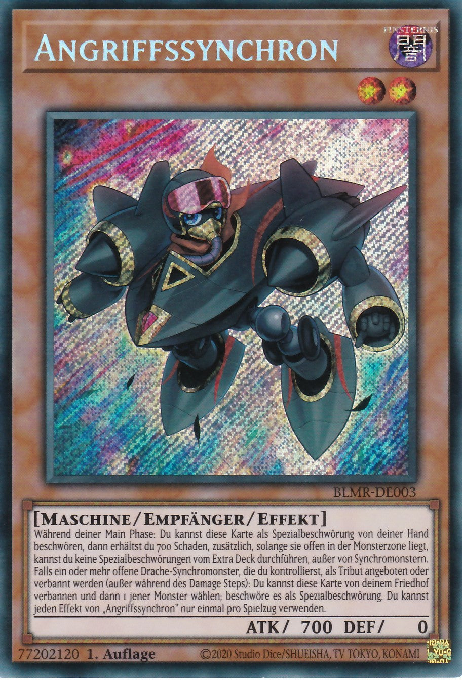 BLMR-DE003 - Angriffssynchron - Secret Rare - Deutsch - Battles of Legend Monstrous Revenge