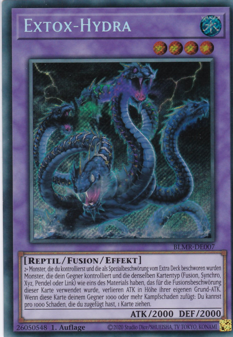 BLMR-DE007 - Extox-Hydra - Secret Rare - Deutsch - Battles of Legend Monstrous Revenge
