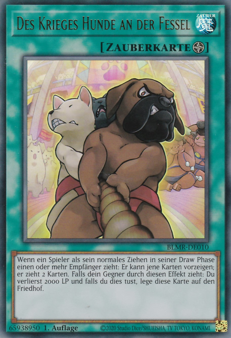 BLMR-DE010 - des Krieges Hunde an der Fessel - Ultra Rare - Deutsch - Battles of Legend Monstrous Revenge