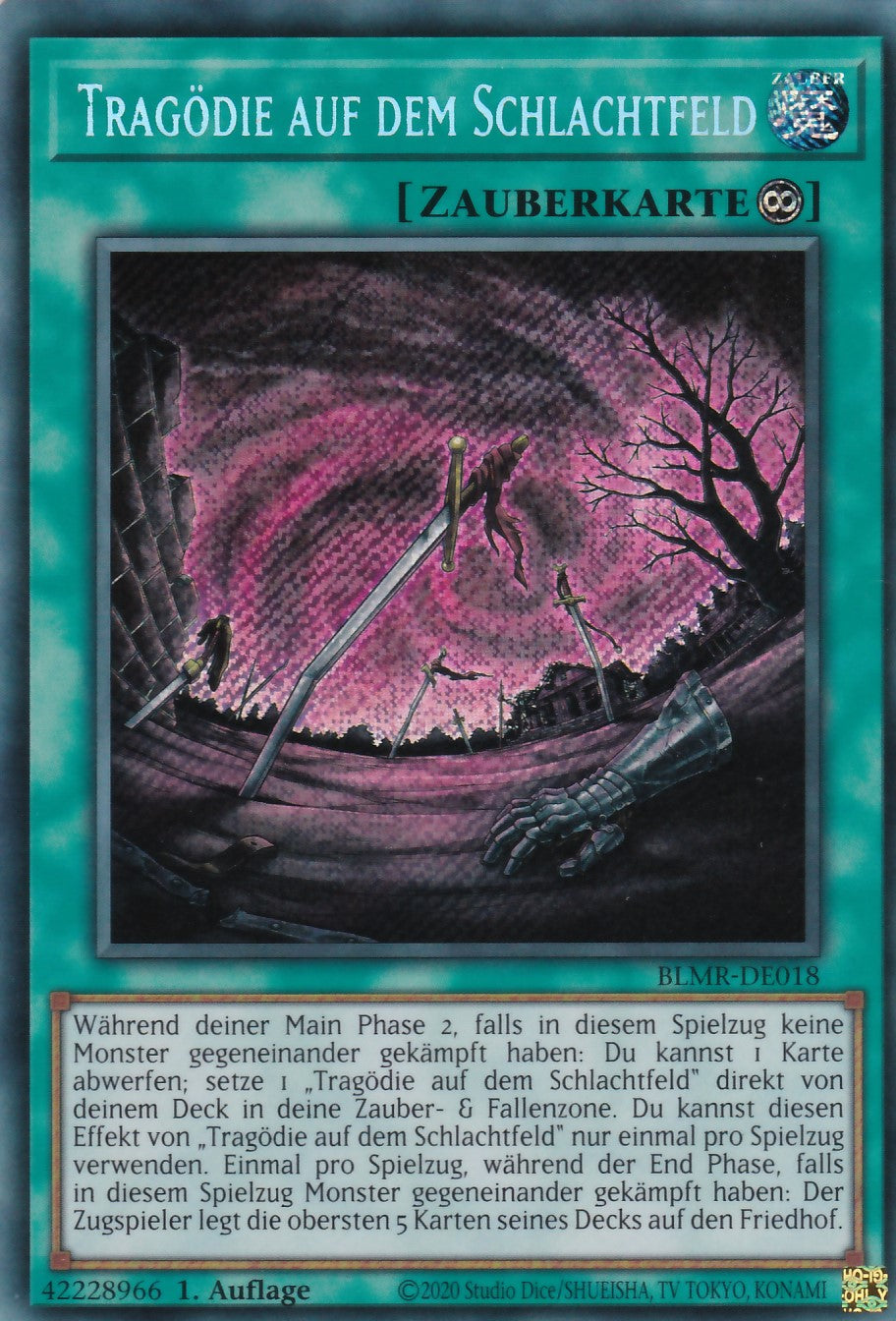 BLMR-DE018 - Tragödie auf dem Schlachtfeld - Secret Rare - Deutsch - Battles of Legend Monstrous Revenge