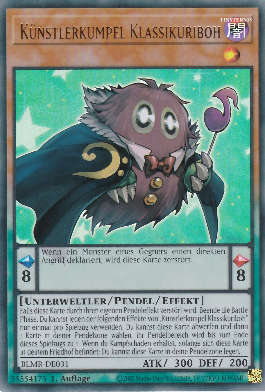 BLMR-DE031 - Künstlerkumpel Klassikuriboh - Ultra Rare - Deutsch - Battles of Legend Monstrous Revenge