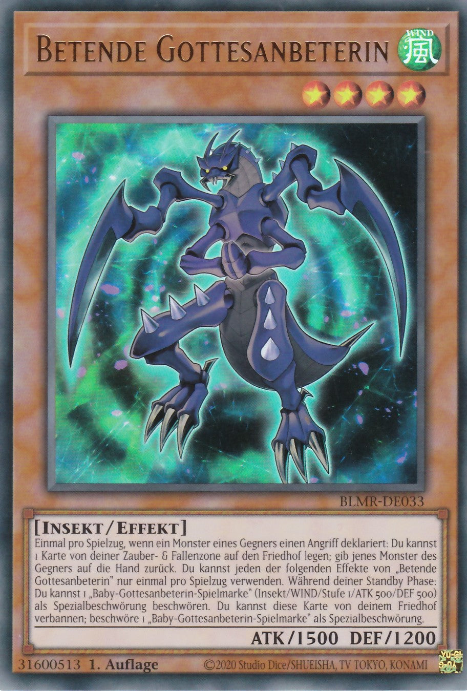 BLMR-DE033 - Betende Gottesanbeterin - Ultra Rare - Deutsch - Battles of Legend Monstrous Revenge