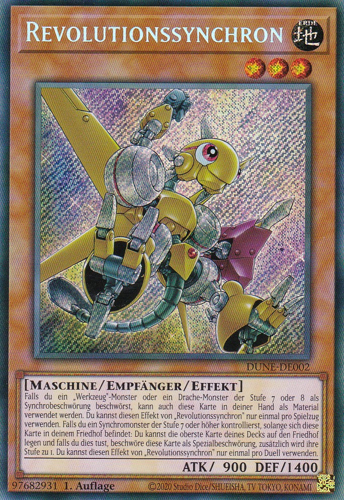 Revolutionssynchron - DUNE-DE002 - Secret Rare - 1. Auflage - Deutsch - Duelist Nexus