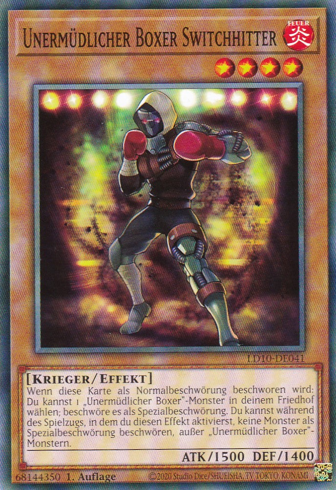 Unermüdlicher Boxer Switchhitter - LD10-DE041 - Common - 1. Auflage - Deutsch - Legendary Duelists: Soulburning Volcano
