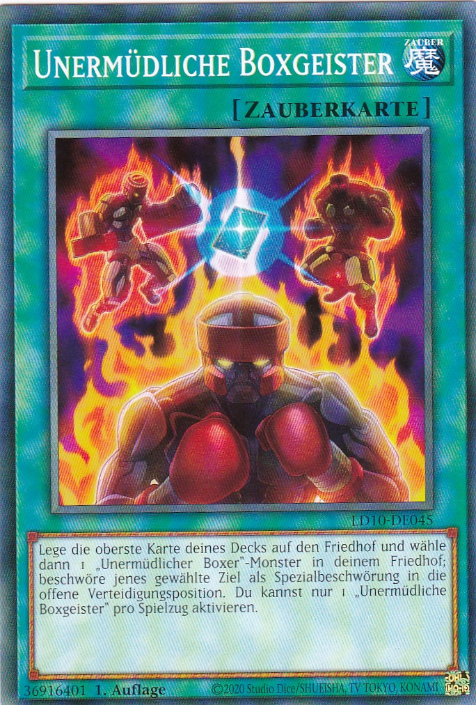 Unermüdliche Boxgeister - LD10-DE045 - Common - 1. Auflage - Deutsch - Legendary Duelists: Soulburning Volcano