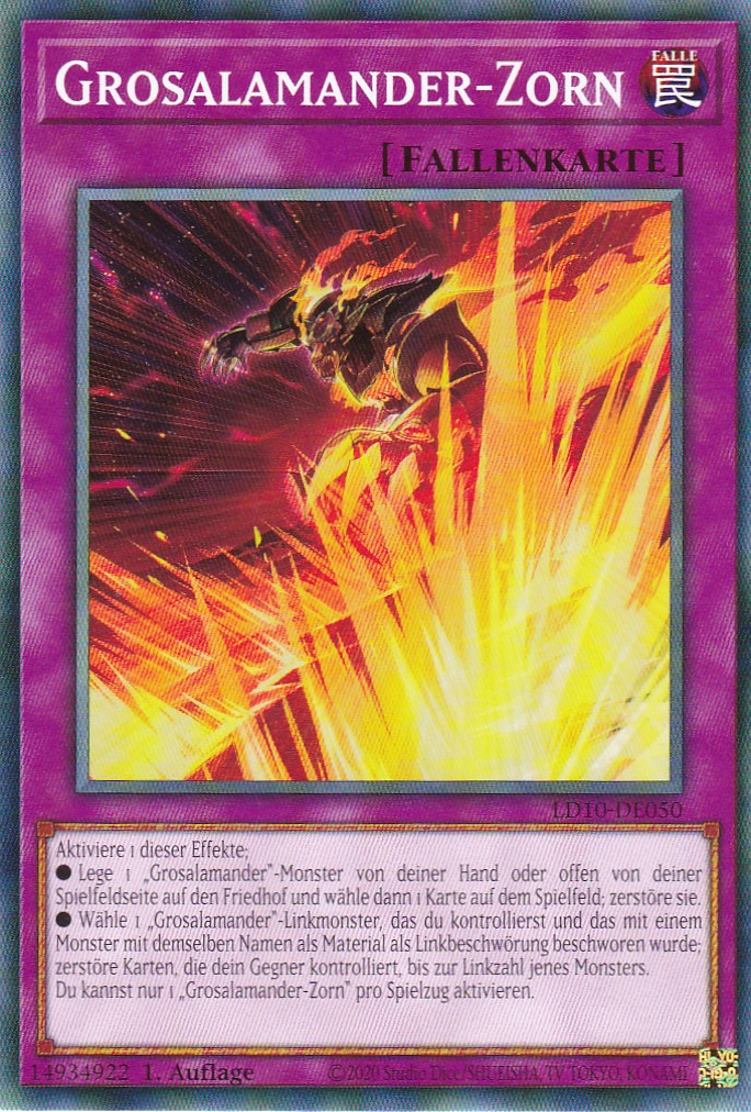 Grosalamander-Zorn - LD10-DE050 - Common - 1. Auflage - Deutsch - Legendary Duelists: Soulburning Volcano