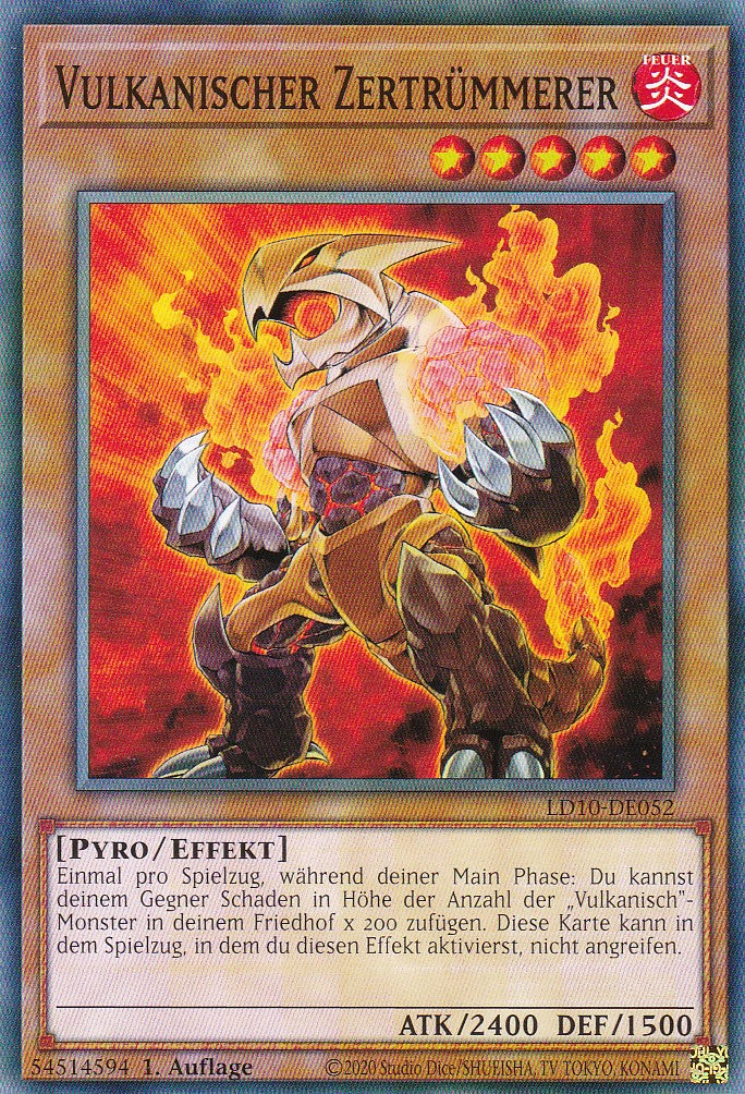 Vulkanischer Zertrümmerer - LD10-DE052 - Common - 1. Auflage - Deutsch - Legendary Duelists: Soulburning Volcano