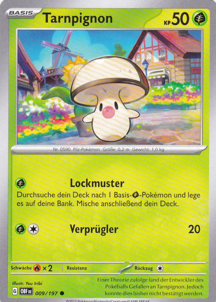 Tarnpignon - OBF 009 / 197 - Common - Karmesin & Purpur - Obsidianflammen - Pokemon