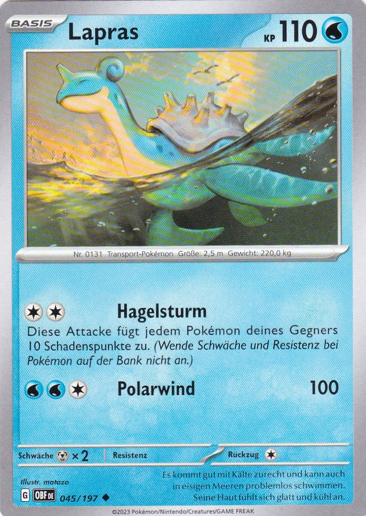 Lapras OBF 045 / 197 Karmesin & Purpur Obsidianflamme