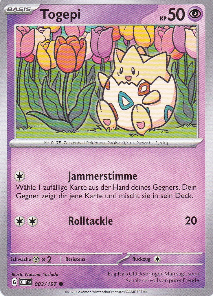 Togepi - OBF 083 / 197 - Common - Karmesin & Purpur - Obsidianflammen - Pokemon