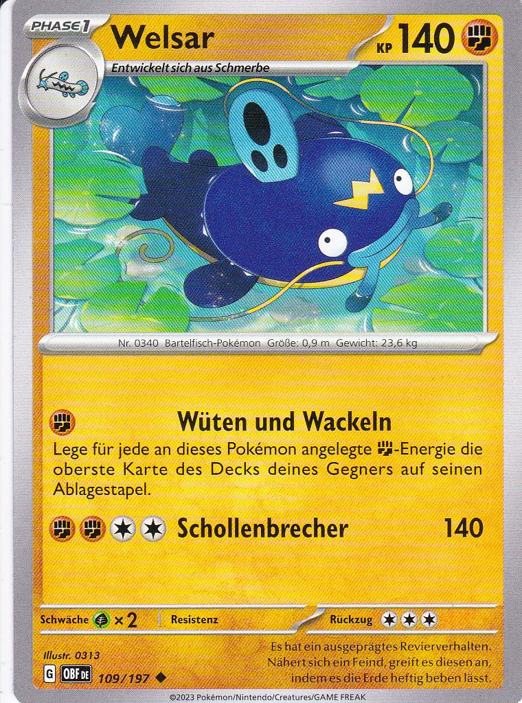 Welsar - OBF 109 / 197 - Uncommon - Karmesin & Purpur - Obsidianflammen - Pokemon