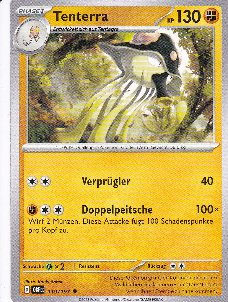 Tenterra - OBF 119 / 197 - Uncommon - Karmesin & Purpur - Obsidianflammen - Pokemon