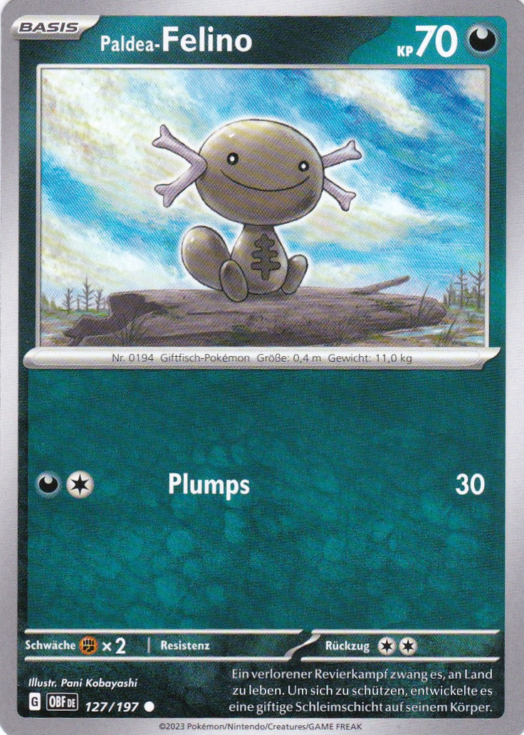 Paldea-Felino - OBF 127 / 197 - Common - Karmesin & Purpur - Obsidianflammen - Pokemon