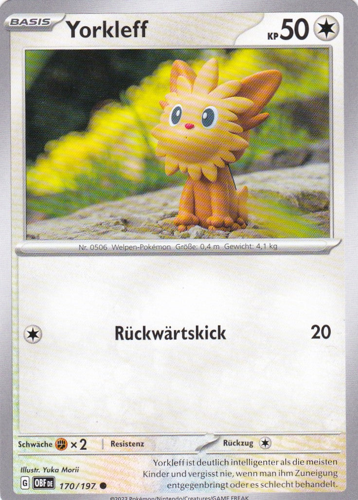 Yorkleff - OBF 170 / 197 - Common - Karmesin & Purpur - Obsidianflammen - Pokemon