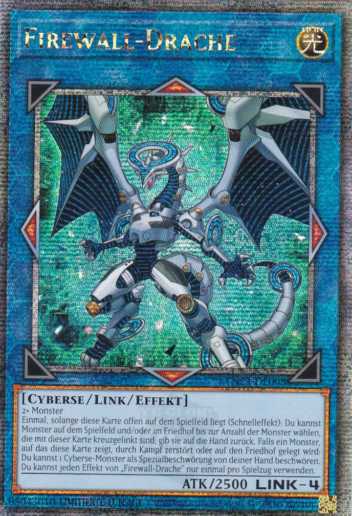 Firewall-Drache - TN23-DE008 - Quarter Century Secret Rare - 1. Auflage - Deutsch - 25th Anniversary Tin: Dueling Heroes