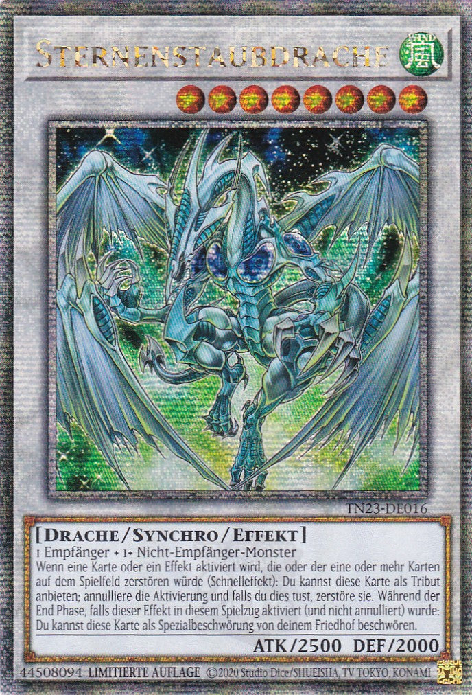 Sternenstaubdrache - TN23-DE016 - Quarter Century Secret Rare - 1. Auflage - Deutsch - 25th Anniversary Tin: Dueling Heroes
