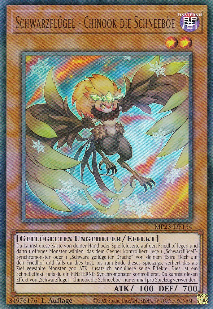 Schwarzflügel - Chinook die Schneeböe - MP23-DE154 - Ultra Rare - 1. Auflage - Deutsch - 25th Anniversary Tin: Dueling Heroes
