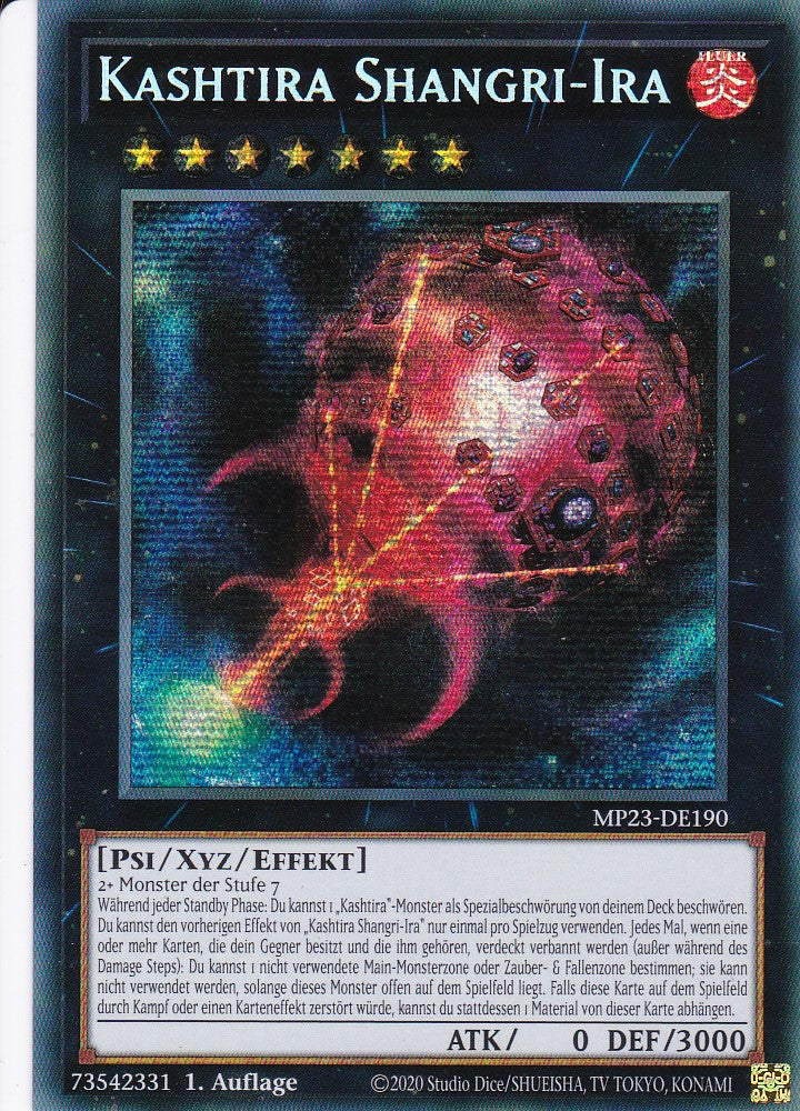 Kashtira Shangri-Ira - MP23-DE190 - Secret Rare - 1. Auflage - Deutsch - 25th Anniversary Tin: Dueling Heroes