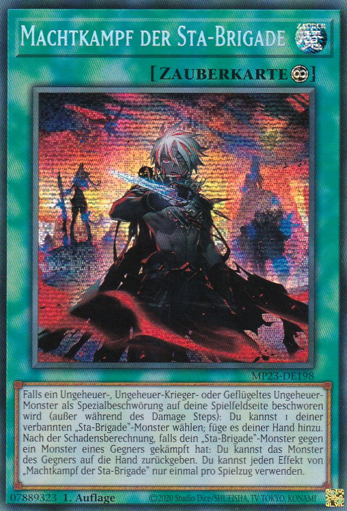 Machtkampf der Sta-Brigade - MP23-DE198 - Secret Rare - 1. Auflage - Deutsch - 25th Anniversary Tin: Dueling Heroes