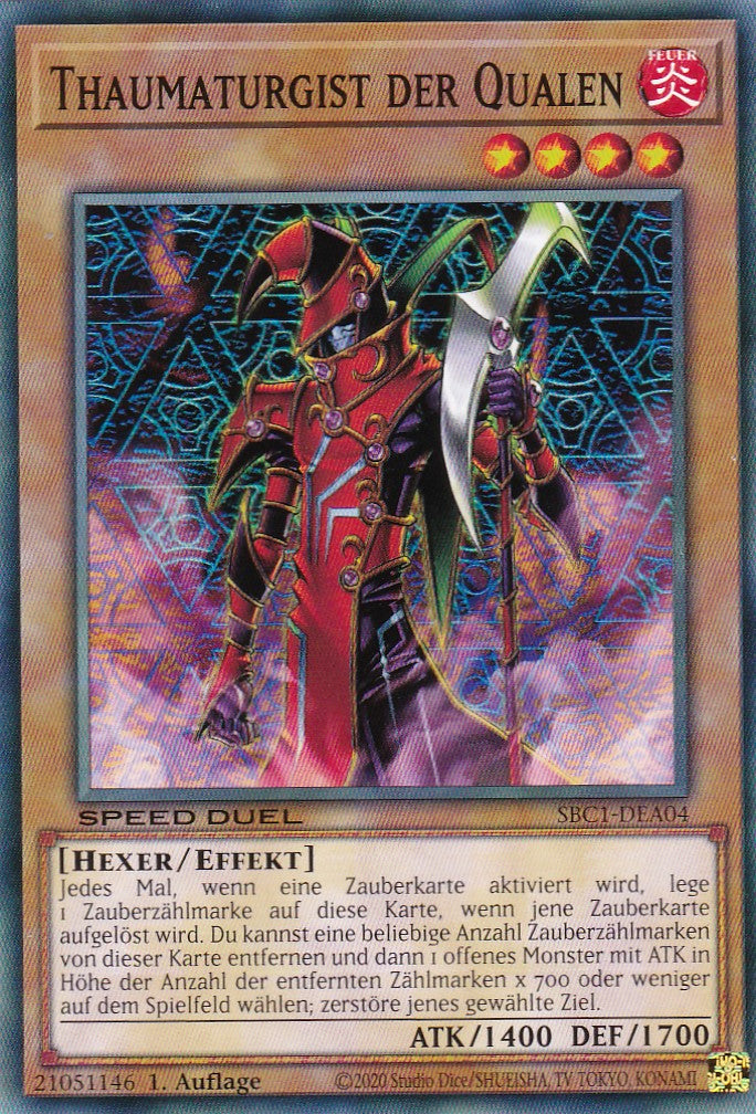 Thaumaturgist der Qualen - SBC1-DEA04 - Common - 1. Auflage - Deutsch - Speed Duel: Streets of Battle City