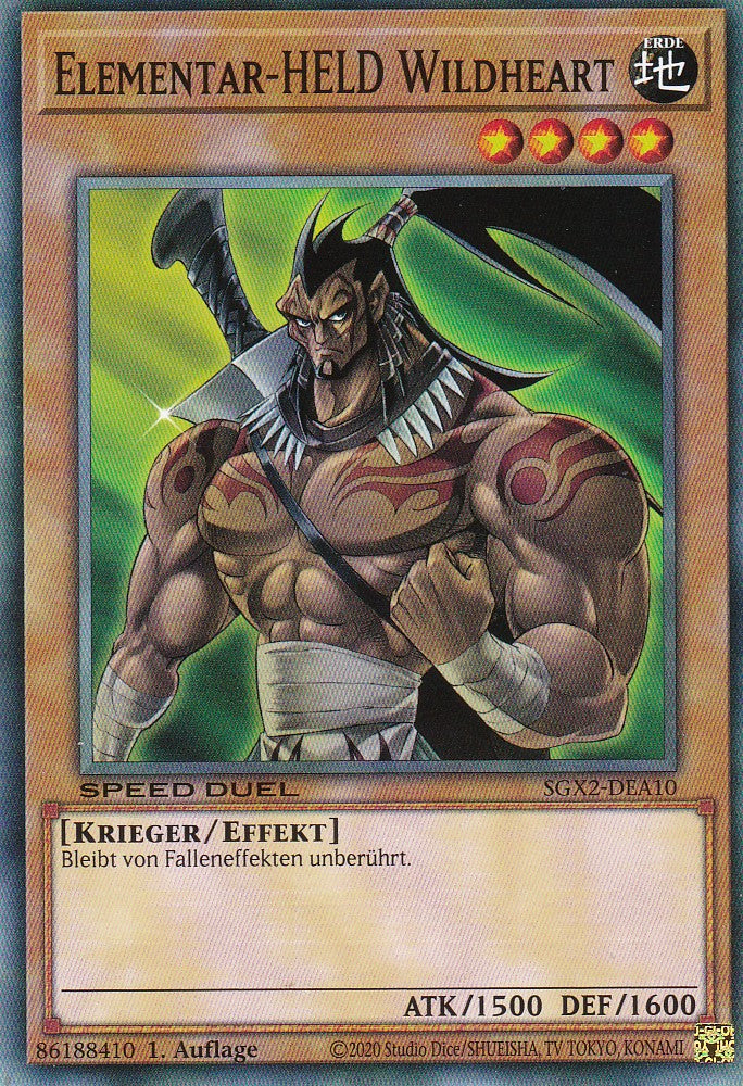 Elementar-HELD Wildheart - SGX2-DEA10 - Common - Deutsch - 1. Auflage - Speed Duel GX: Midterm Paradox