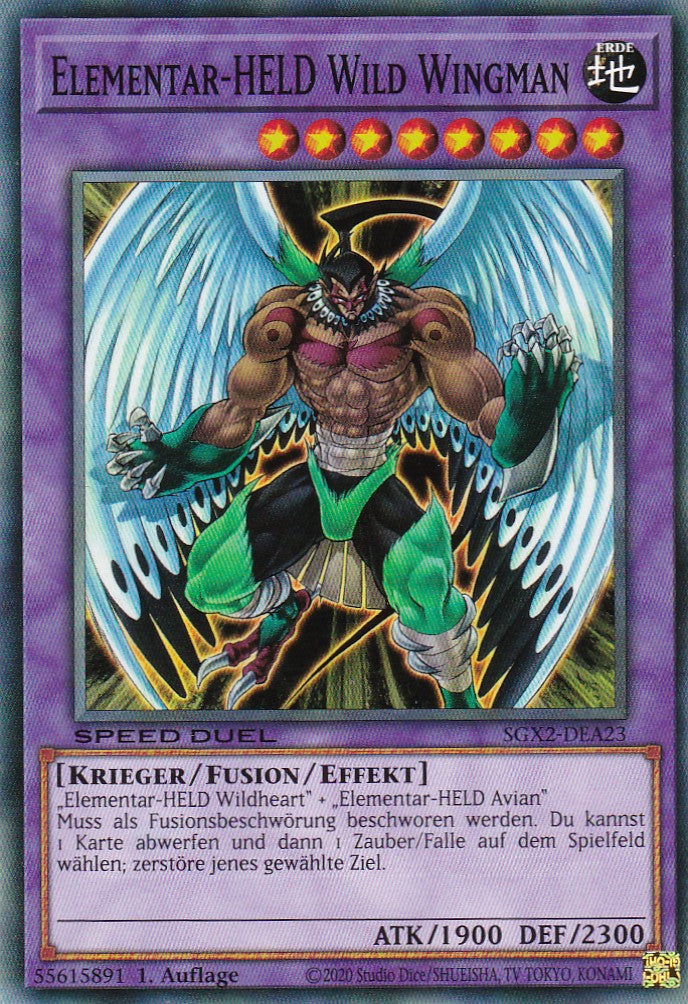 Elementar-HELD Wild Wingman - SGX2-DEA23 - Common - Deutsch - 1. Auflage - Speed Duel GX: Midterm Paradox
