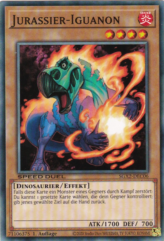 Jurassier-Iguanon - SGX2-DEC06 - Common - Deutsch - 1. Auflage - Speed Duel GX: Midterm Paradox