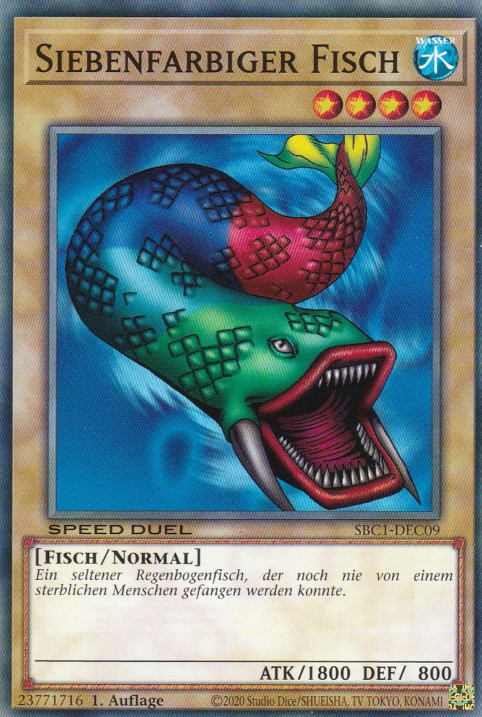 Siebenfarbiger Fisch - SBC1-DEC09 - Common - 1. Auflage - Deutsch - Speed Duel: Streets of Battle City
