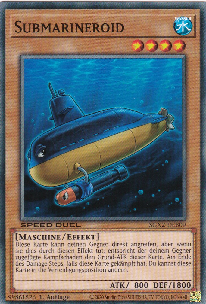 Submarineroid - SGX2-DEB09 - Common - Deutsch - 1. Auflage - Speed Duel GX: Midterm Paradox