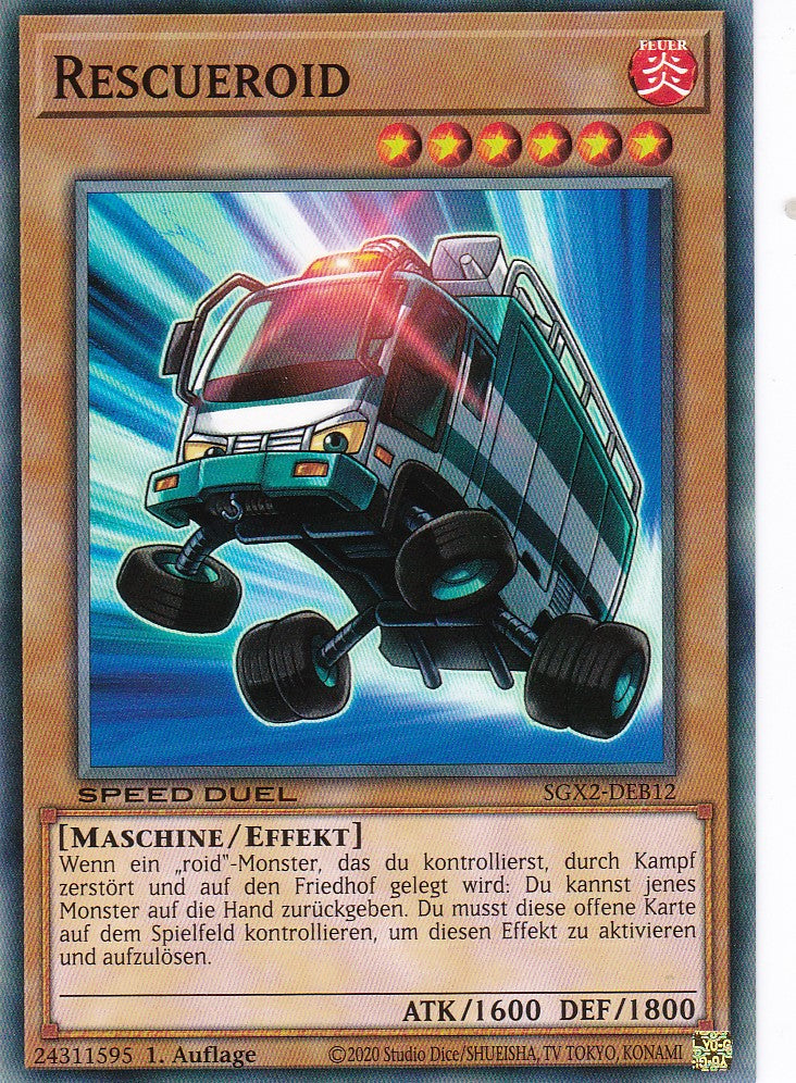 Rescueroid - SGX2-DEB12 - Common - Deutsch - 1. Auflage - Speed Duel GX: Midterm Paradox