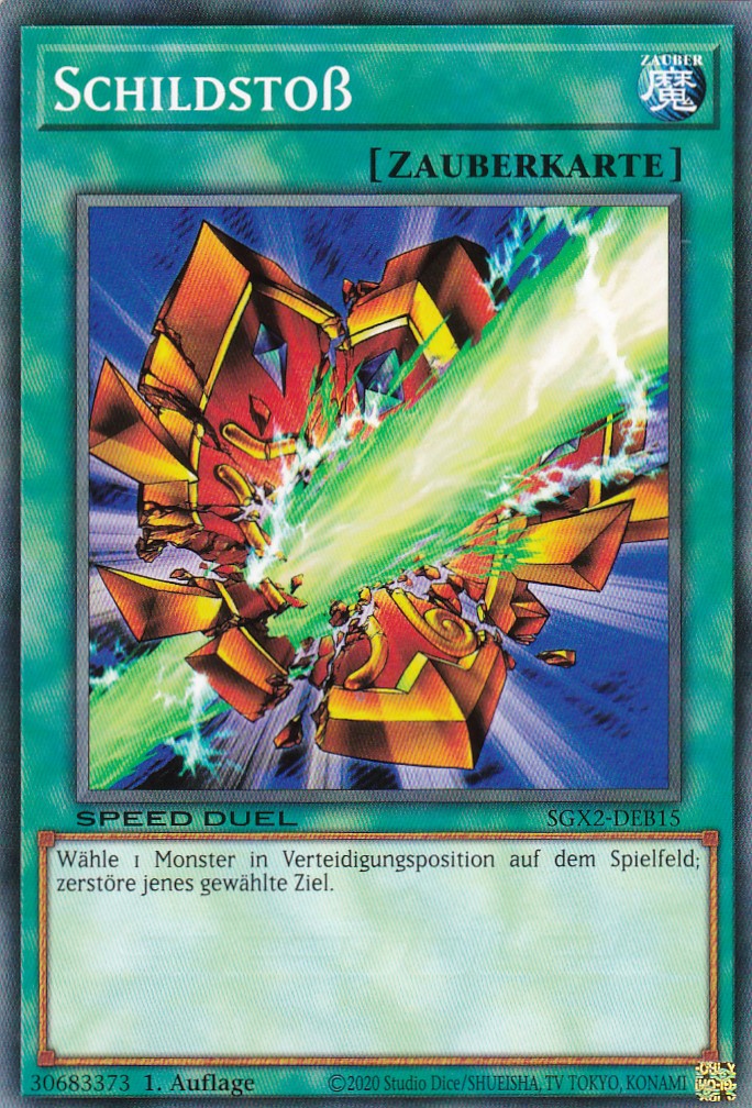 Schildstoß - SGX2-DEB15 - Common - Deutsch - 1. Auflage - Speed Duel GX: Midterm Paradox