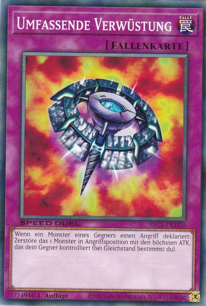 Umfassende Verwüstung - SBC1-DED20 - Common - 1. Auflage - Deutsch - Speed Duel: Streets of Battle City