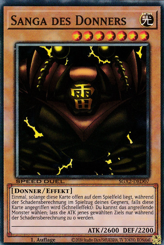 Sanga des Donners - SGX2-DED07 - Common - Deutsch - 1. Auflage - Speed Duel GX: Midterm Paradox