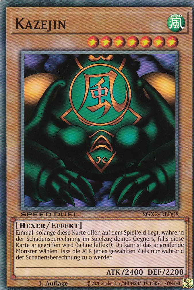 Kazejin - SGX2-DED08 - Common - Deutsch - 1. Auflage - Speed Duel GX: Midterm Paradox