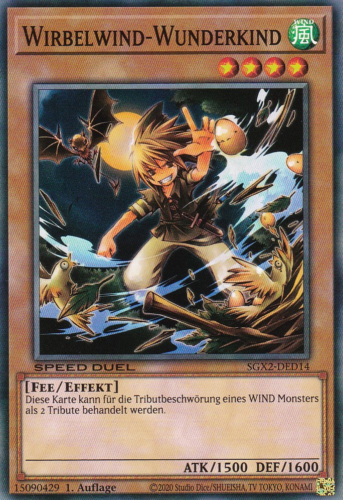 Wirbelwind-Wunderkind - SGX2-DED14 - Common - Deutsch - 1. Auflage - Speed Duel GX: Midterm Paradox
