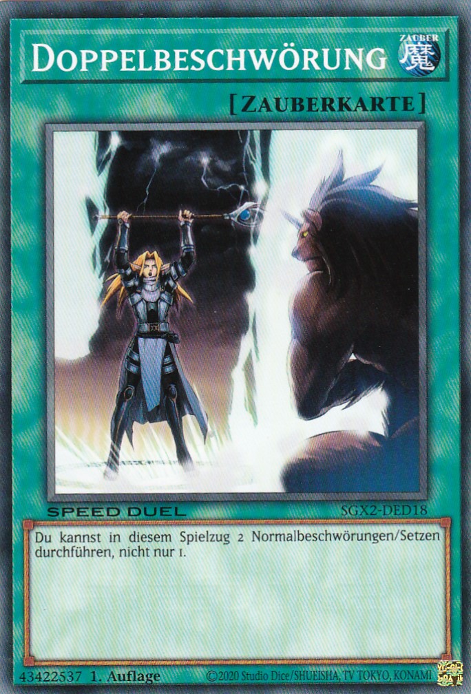 Doppelbeschwörung - SGX2-DED18 - Common - Deutsch - 1. Auflage - Speed Duel GX: Midterm Paradox