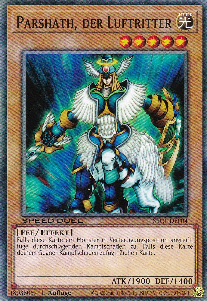 Parshath, der Luftritter - SBC1-DEF04 - Common - 1. Auflage - Deutsch - Speed Duel: Streets of Battle City